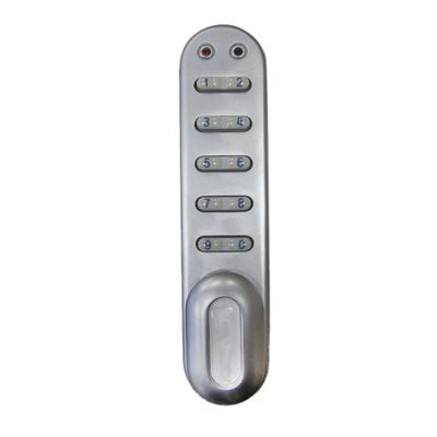 Vertical keyless entry digital lock with 1-1/8? spindle and numeric keypad for cabinets or lockers