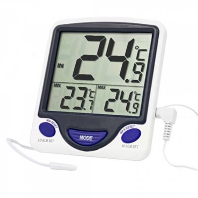 Traceable Jumbo Display Air Thermometer with triple display, alarm alerts, and large digits for ambient temperature monitoring