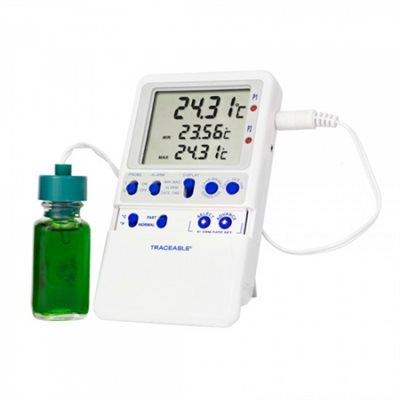 Traceable hi-accuracy refrigerator thermometer with 1 glycol probe and ISO certificate