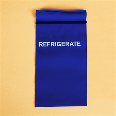 Reclosable 3x5 inch refrigerate zipper bags for temperature-sensitive medical storage
