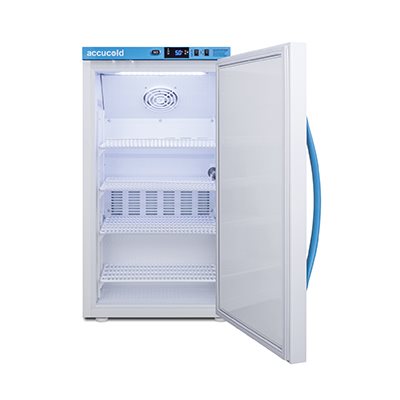 Accucold Pharma-Vac 3 cubic foot solid door medical refrigerator with digital controls and CDC compliant vaccine storage