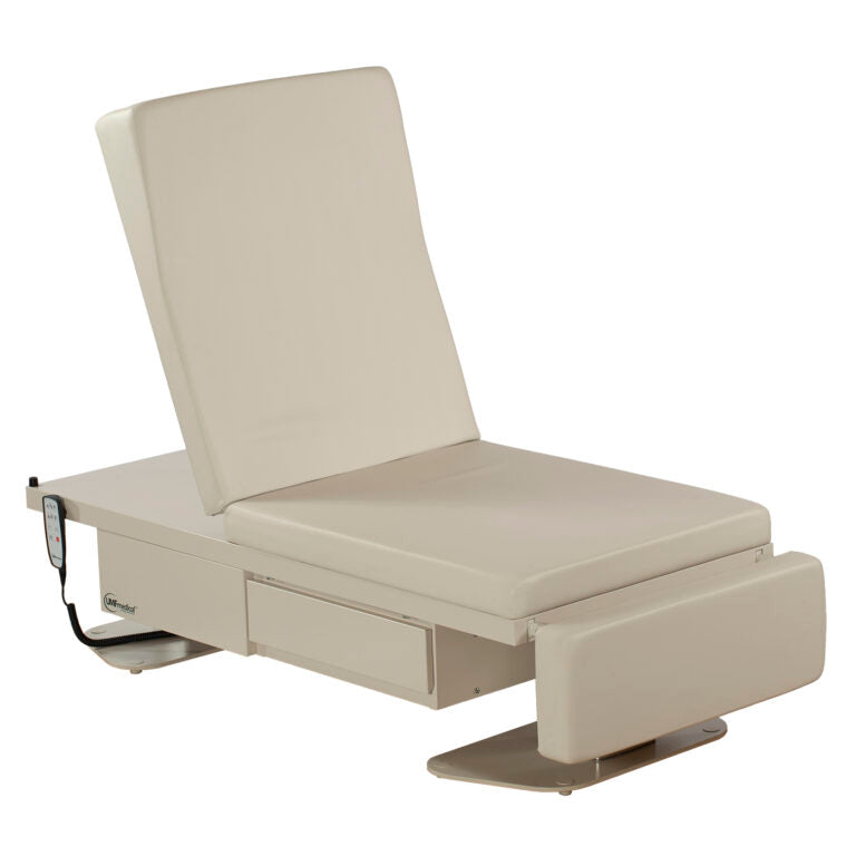 Two-Function Bariatric Power Table with seamless upholstered top, built-in pillow, and heavy-duty frame – Canada & USA
