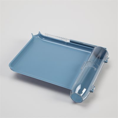 Left-handed tablet counter with ergonomic spatula, latch lid, and docking slot, 7.75x6.125x1.375 inches