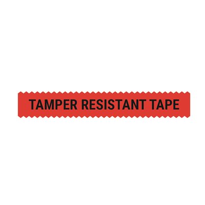 Buy Tamper Resistant Tape, Red, 108'L x 0.5"H