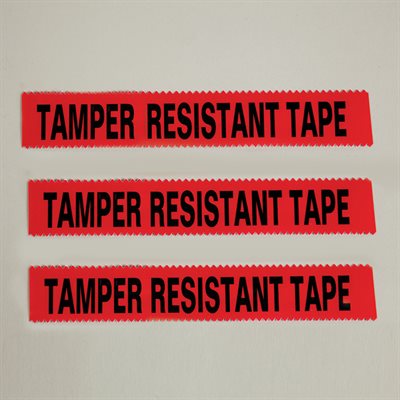 Buy Tamper Resistant Tape, Red, 108'L x 1"H