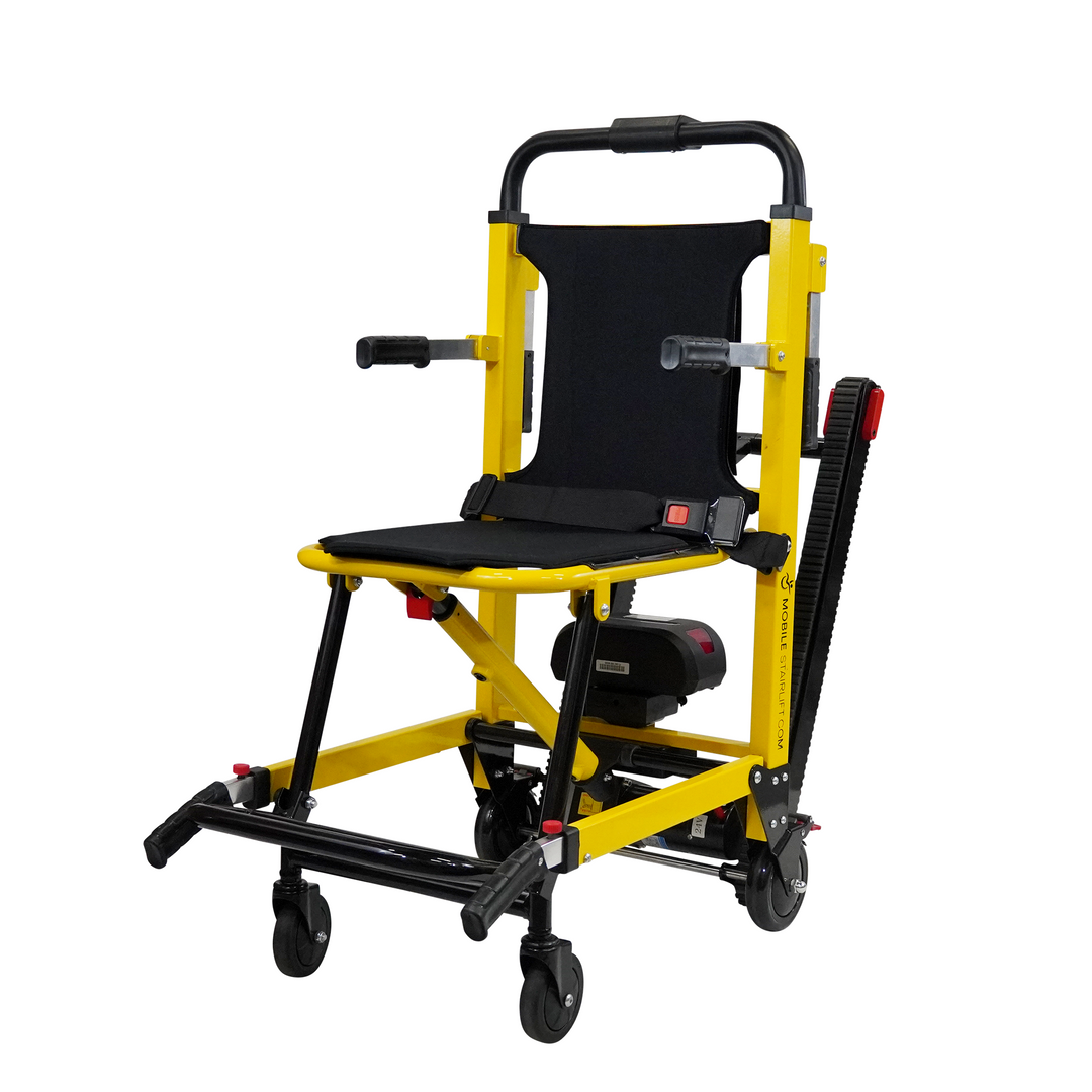 Genesis Portable Stairlift with sturdy frame and battery pack