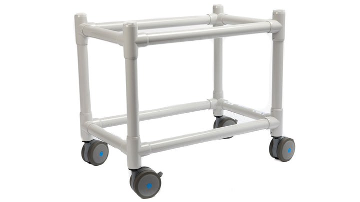 Lightweight PVC bath seat folded flat for easy storage