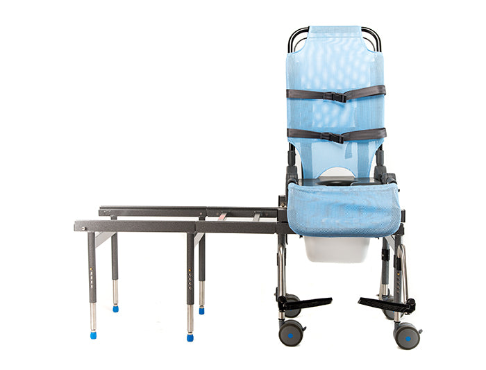ComfortMesh and polyurethane seat with commode opening