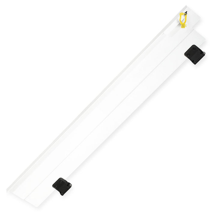 White breakaway lock bar with yellow numbered seal attached
