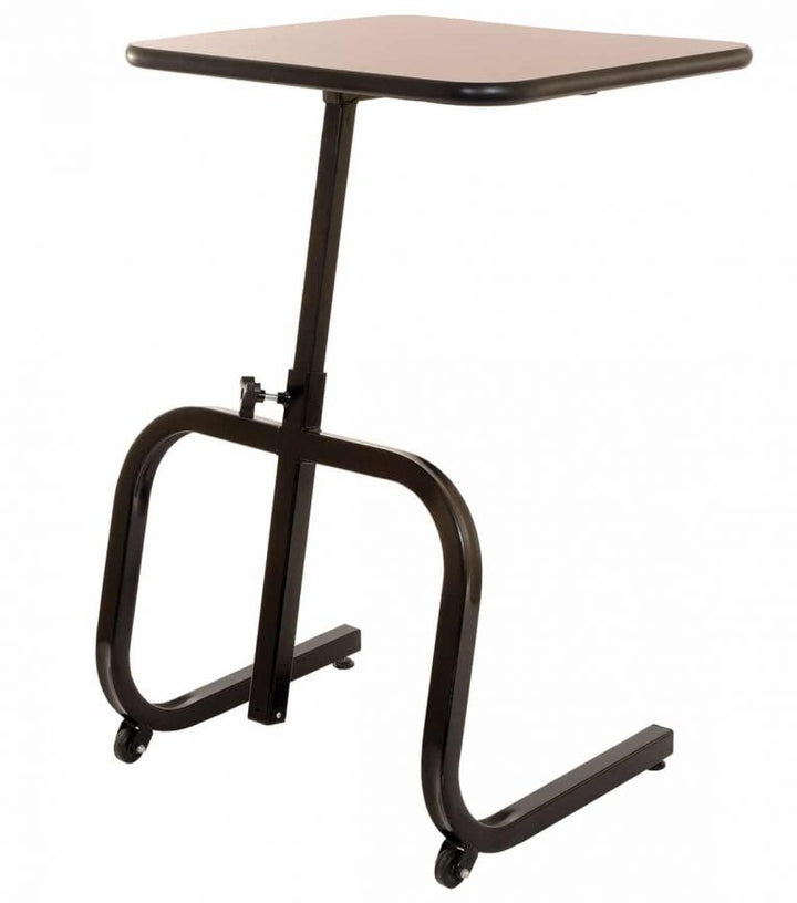 T1P single-user adjustable height table with durable laminate top and non-marking levelers for stability and comfort