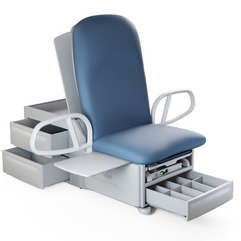Access High-Low PLUS Exam Table showing ComfortGrip™ handles and foot control – ADA Compliant – Image 2