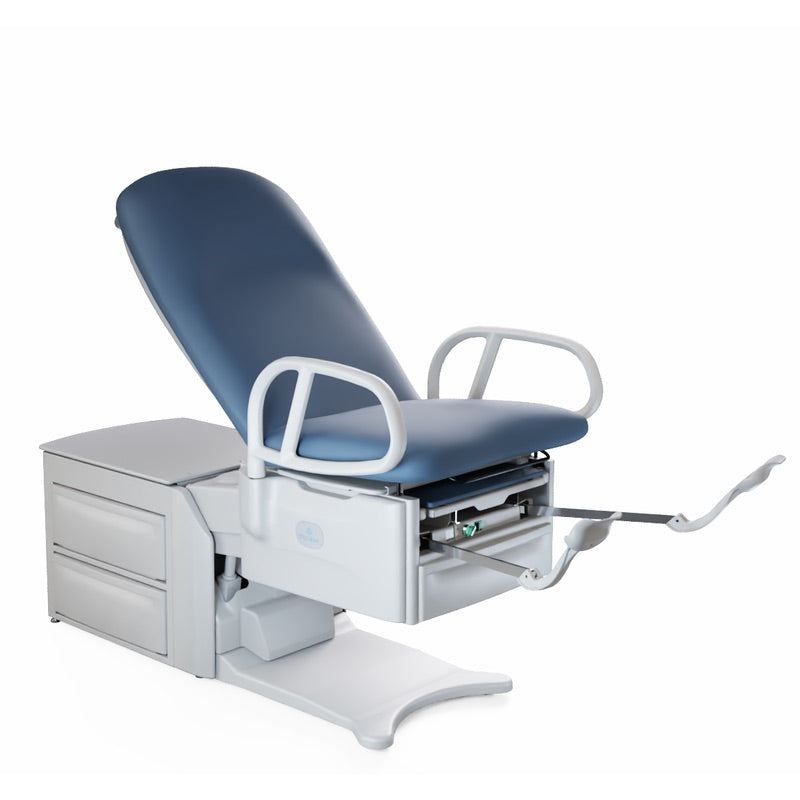 Brewer medical examination table with adjustable stirrups and leg extension – High-Low PLUS model – Image 4