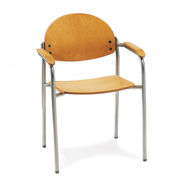 HC1341P-Y: Customizable Chair with Stackable Design for Modern Spaces