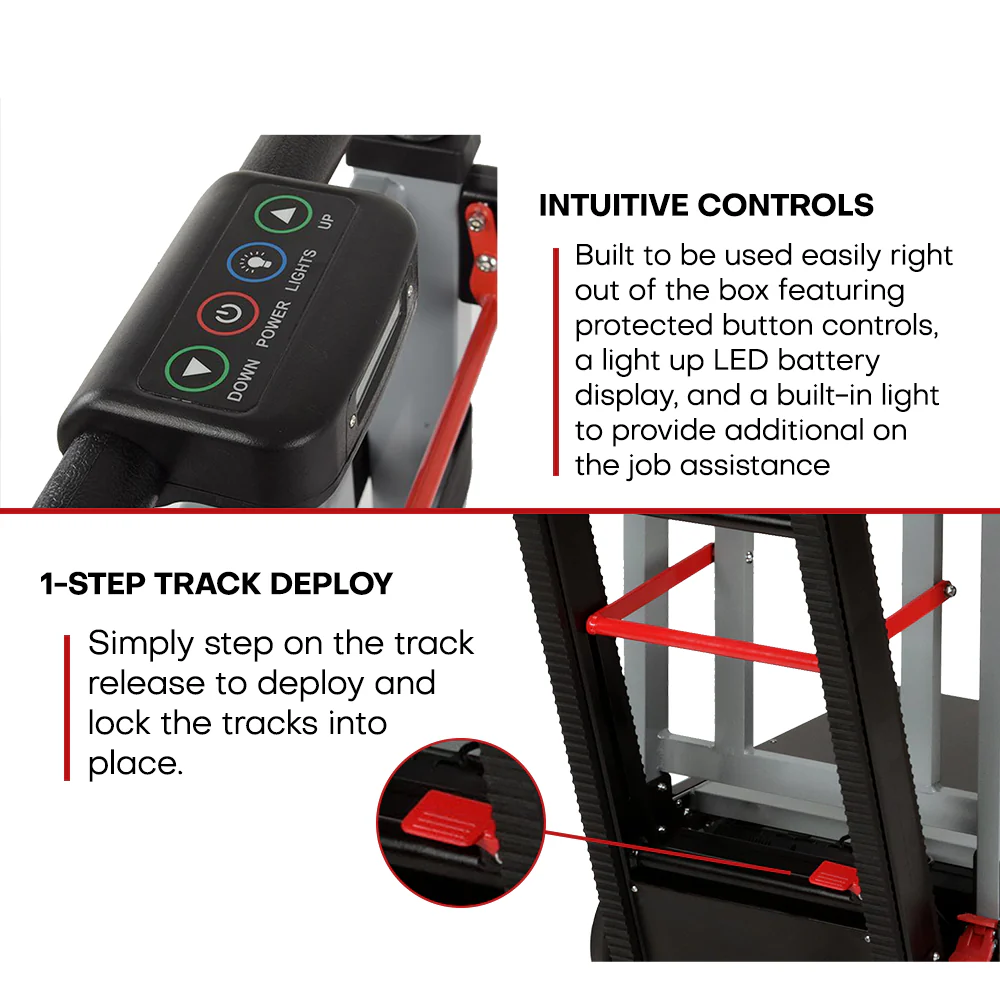 Voltstair Titan side profile during operation