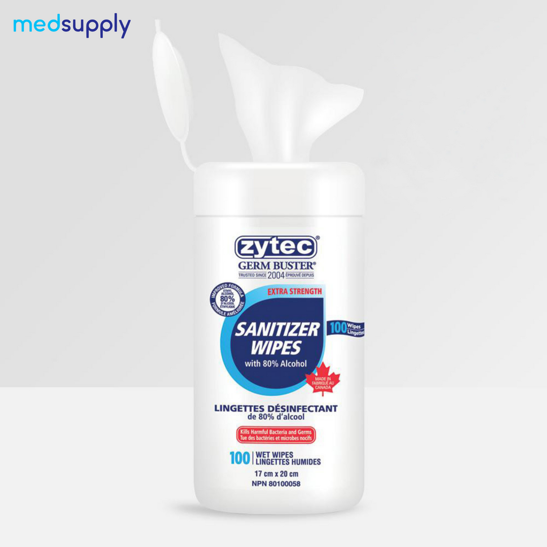 Tuez les germes rapidement : lingettes désinfectantes Zytec (80 % d'alcool)