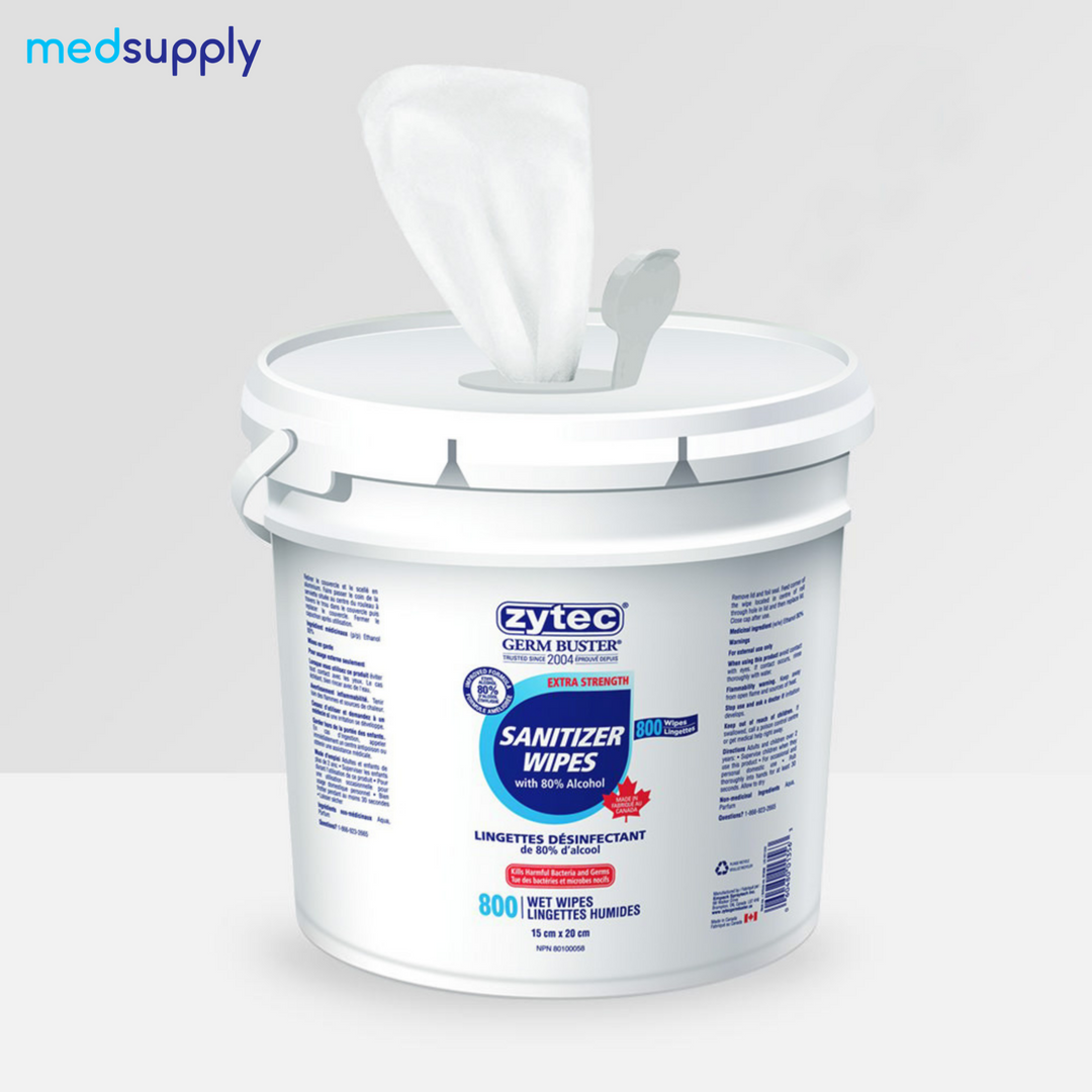 Tuez les germes rapidement : lingettes désinfectantes Zytec (80 % d'alcool)