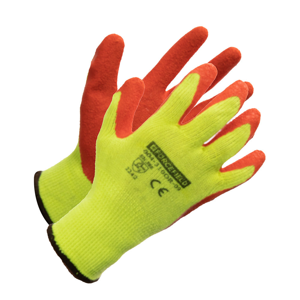 Gants de travail en tricot haute visibilité ForceField avec paume enduite de latex froissé