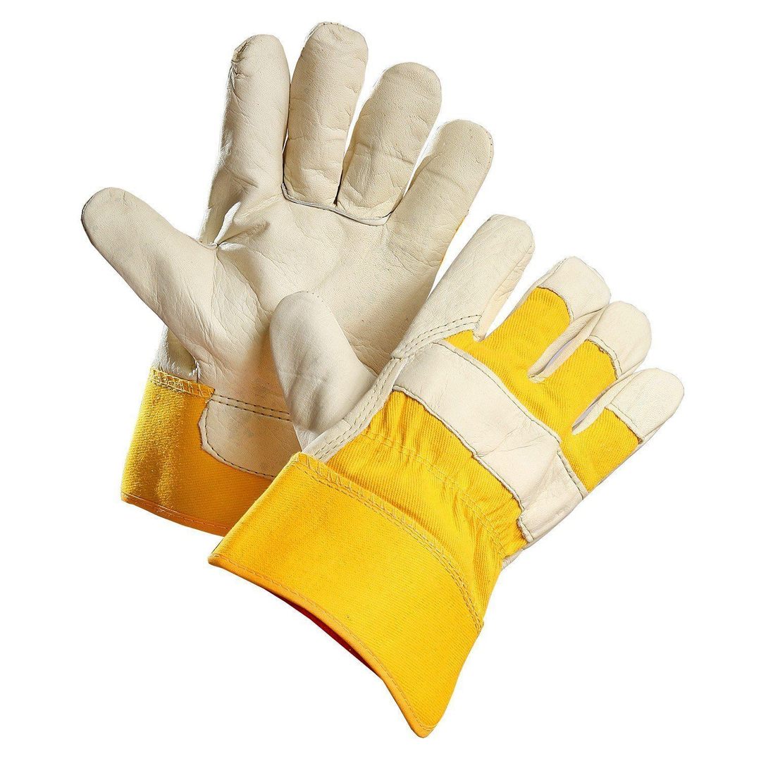 ForceField “Dyna-Glove” Grain Leather Work Glove with Fleece Liner