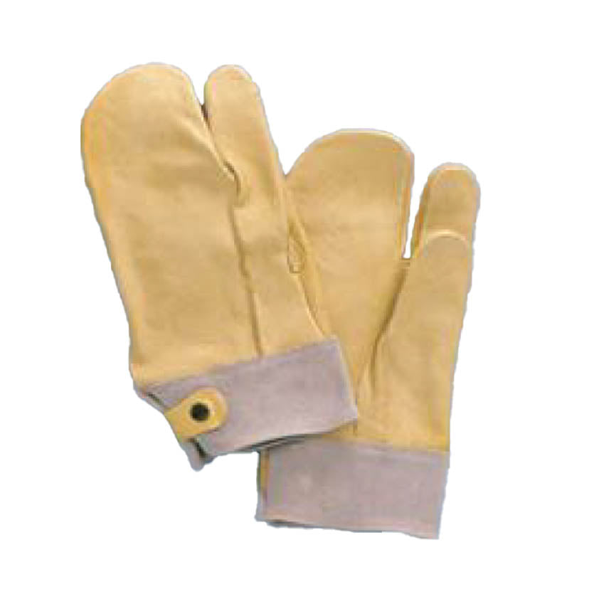 ForceField One Finger Cowgrain Mitt, Split Leather Cuff