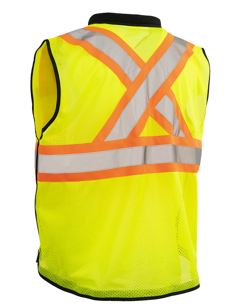 Chaleco de seguridad vial de alta visibilidad con cremallera ForceField