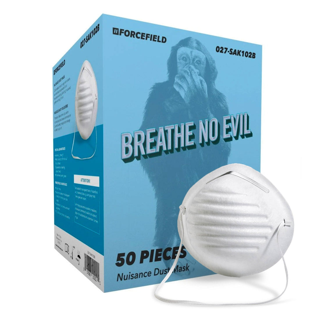 Masque anti-poussière ForceField « Breathe No Evil » BOÎTE/50 chacun