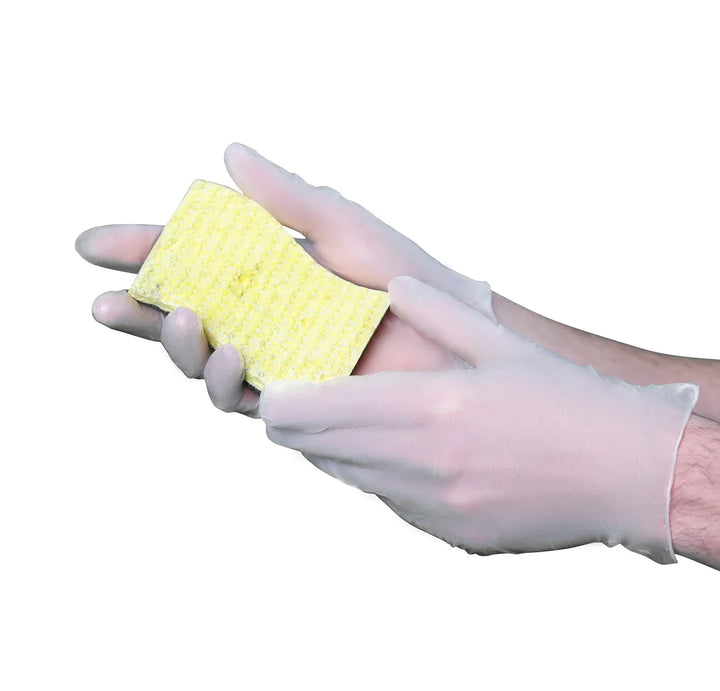 Gants industriels poudrés en vinyle VGuard 3 Mil - Paquet de 100