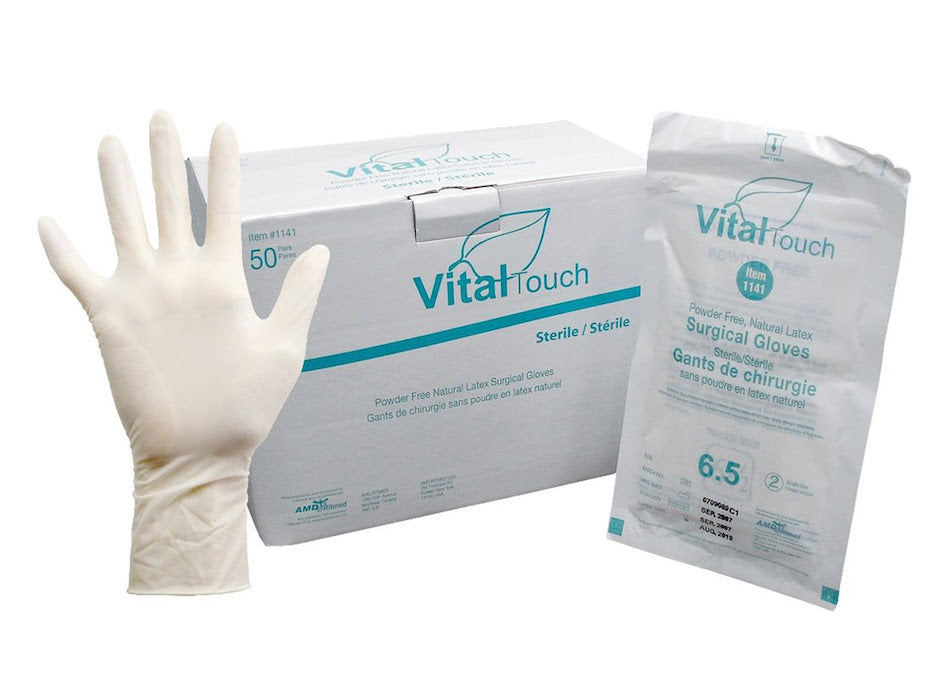 Gants chirurgicaux sans poudre : gants stériles sans latex