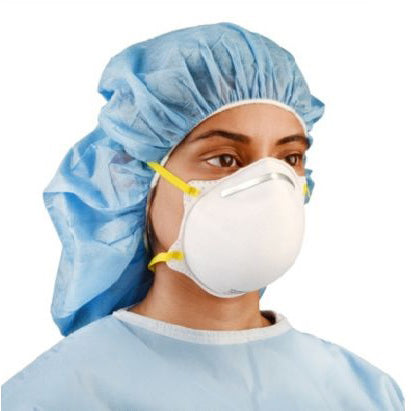 White Cone Shape 95 Respirator Masks