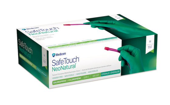 SAFETOUCH® NEONATURAL™ - Gants en chloroprène vert émeraude 2,4 MIL