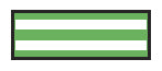 id sheet tape striped: Color: White/Lime Green