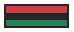 id sheet tape striped: Color: Red/Black/Green