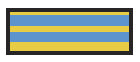 id sheet tape striped: Color: Yellow/Blue