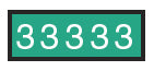 id sheet tape numbered : Color: White Numbers on Emerald Green