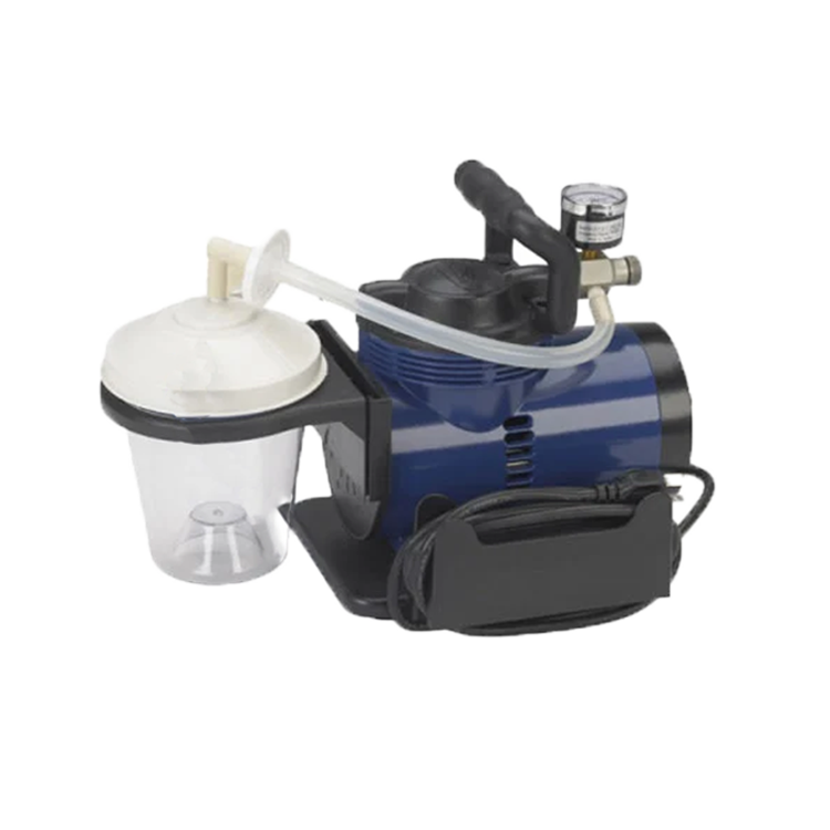 Drive Heavy Duty Suction Machine by Drive Medical with E-Z Grip Handle and overflow protection bottle for powerful and mess-free suction therapy