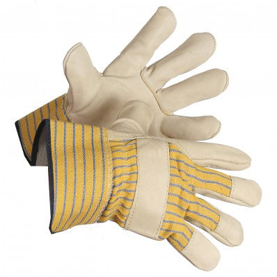 ForceField Grain Cowhide Leather Gloves With Safety Cuffs
