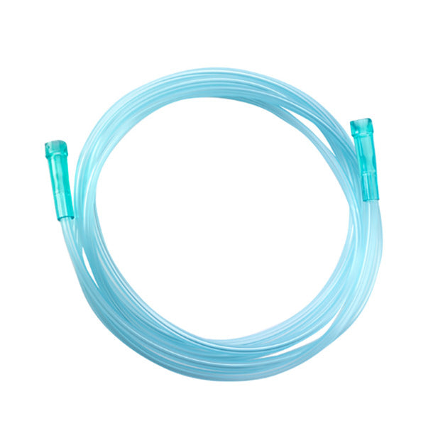 Kink-resistant oxygen tubing made from latex-free medical-grade plastic for consistent airflow and flexible oxygen therapy setup