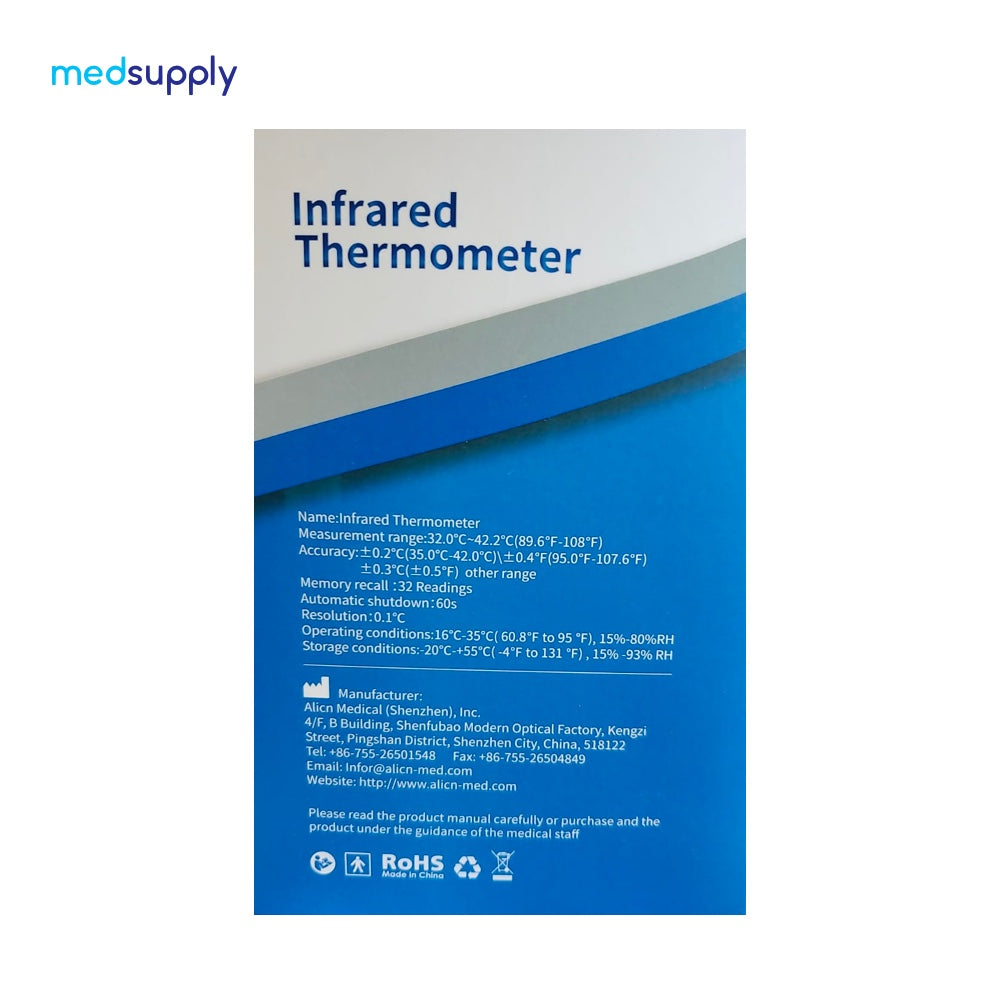 Touchless Temperature Checks! Contactless Infrared Thermometer Med Supply