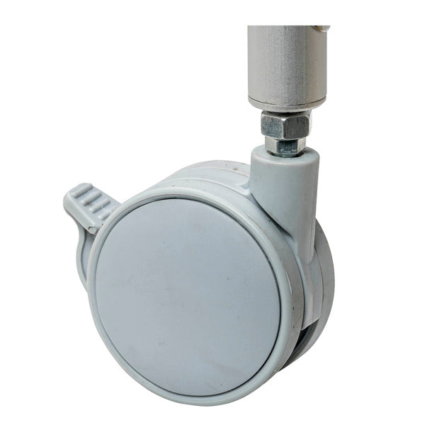 chaise de douche et commode en aluminium avec roulettes