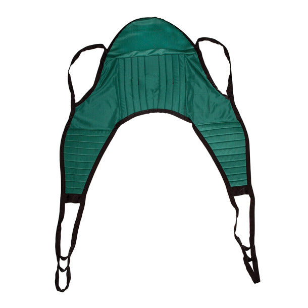 Arnés en U ComfortMax con soporte para la cabeza: arnés seguro para elevación de pacientes