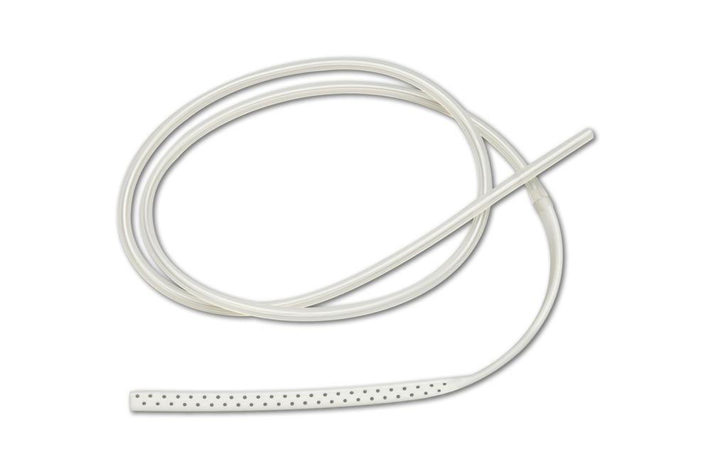 S-VAC 100ml Bulb Evacuator Drain System with Trocar - 10/Case, 10mm Size, Flat 3/4 Perforated