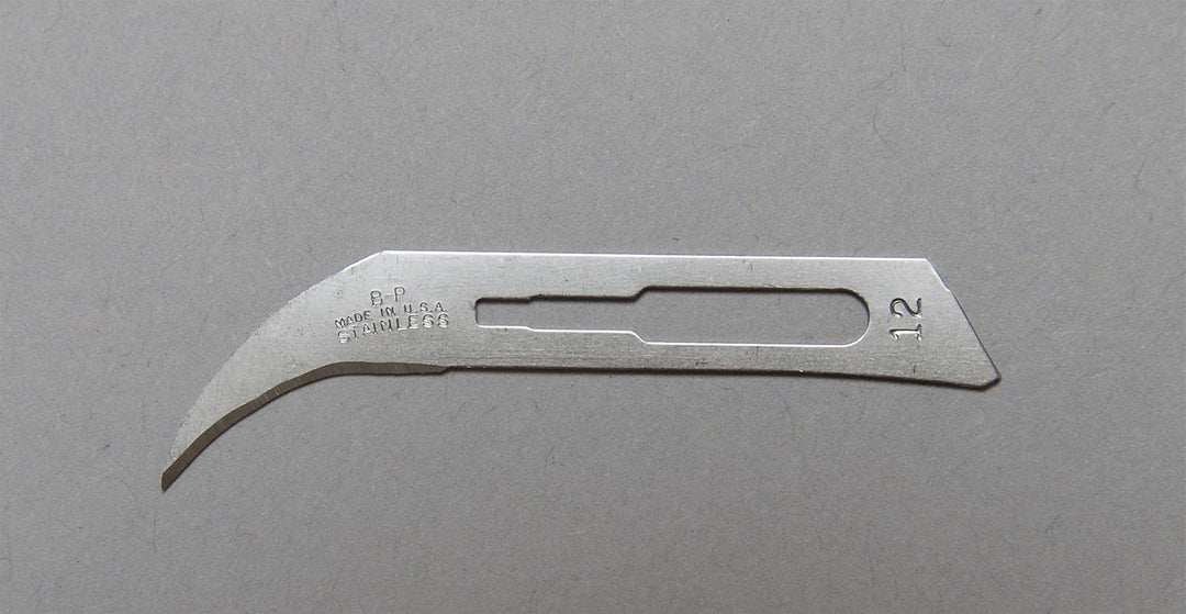 Cuchillas de acero inoxidable Bard Parker: Tamaño: 12