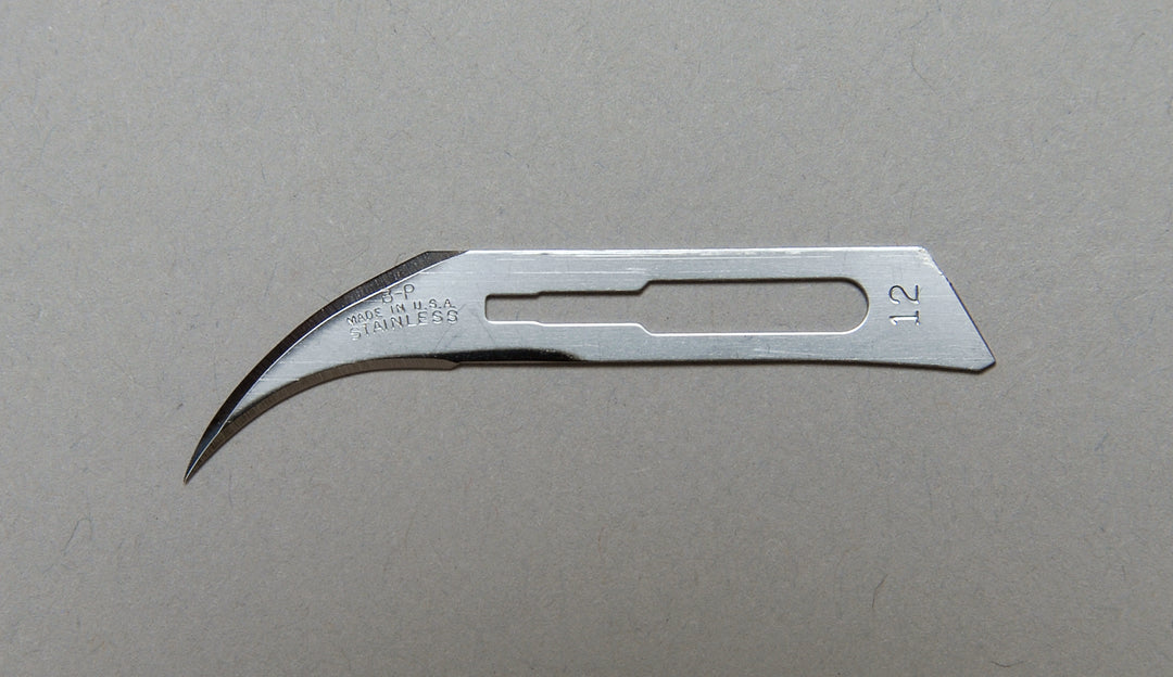 Hojas especiales para cirujanos de acero inoxidable Bard Parker: Tamaño: 12B