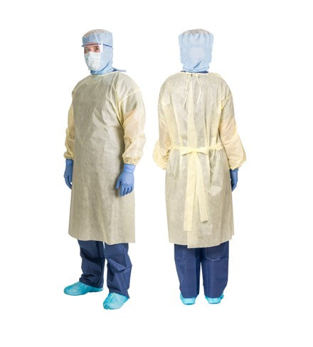 Ultimate Protection: Precept Full Coverage Isolation Gown : Size: X-Large, 48" x 60"