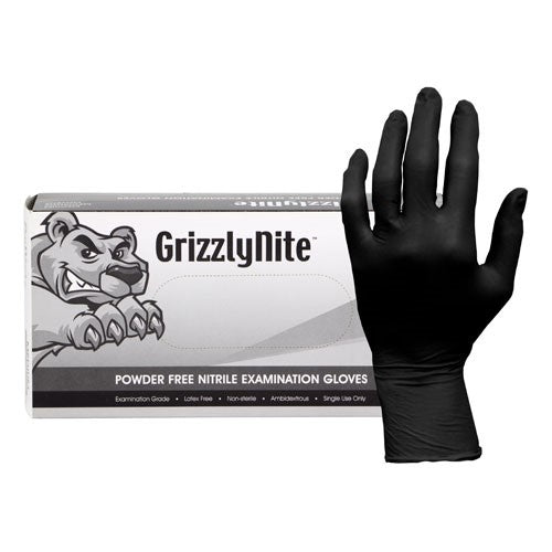 Gants d'examen en nitrile noir PROWORKS® 5 mil Protection supérieure