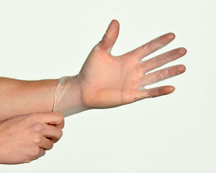 Gants hybrides vinyle-latex : protection durable et flexible