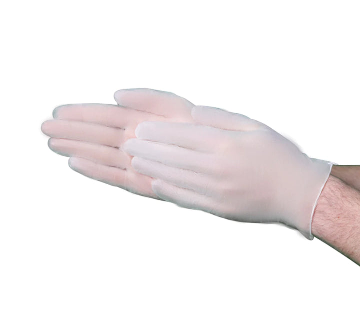 Gants industriels poudrés en vinyle VGuard 3 Mil - Paquet de 100