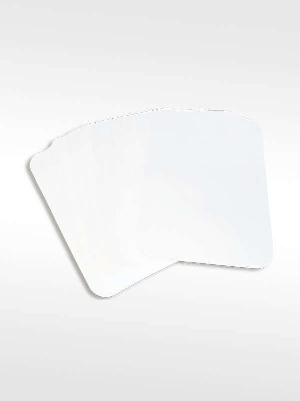 100 cubiertas de bandeja reciclables