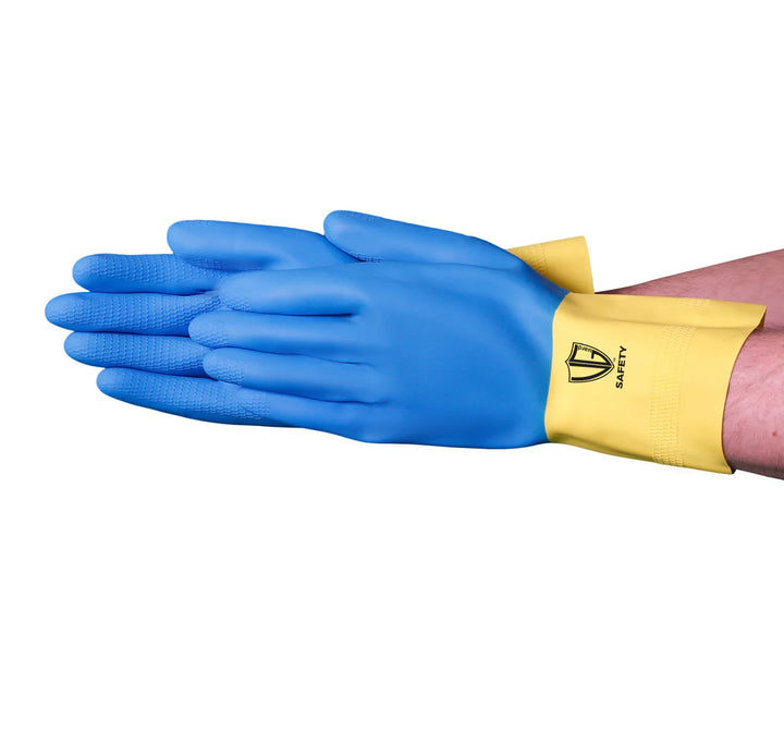 Gant VGuard 28 Mil en latex avec revêtement en néoprène et doublure floquée - Protection améliorée des mains