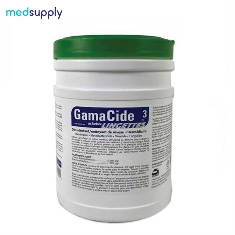 Gamacide 3 Disinfectant Wipes: Kills Viruses & Bacteria