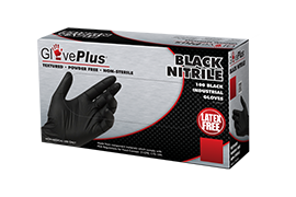 Protection renforcée : gants en nitrile noir de 5 mil